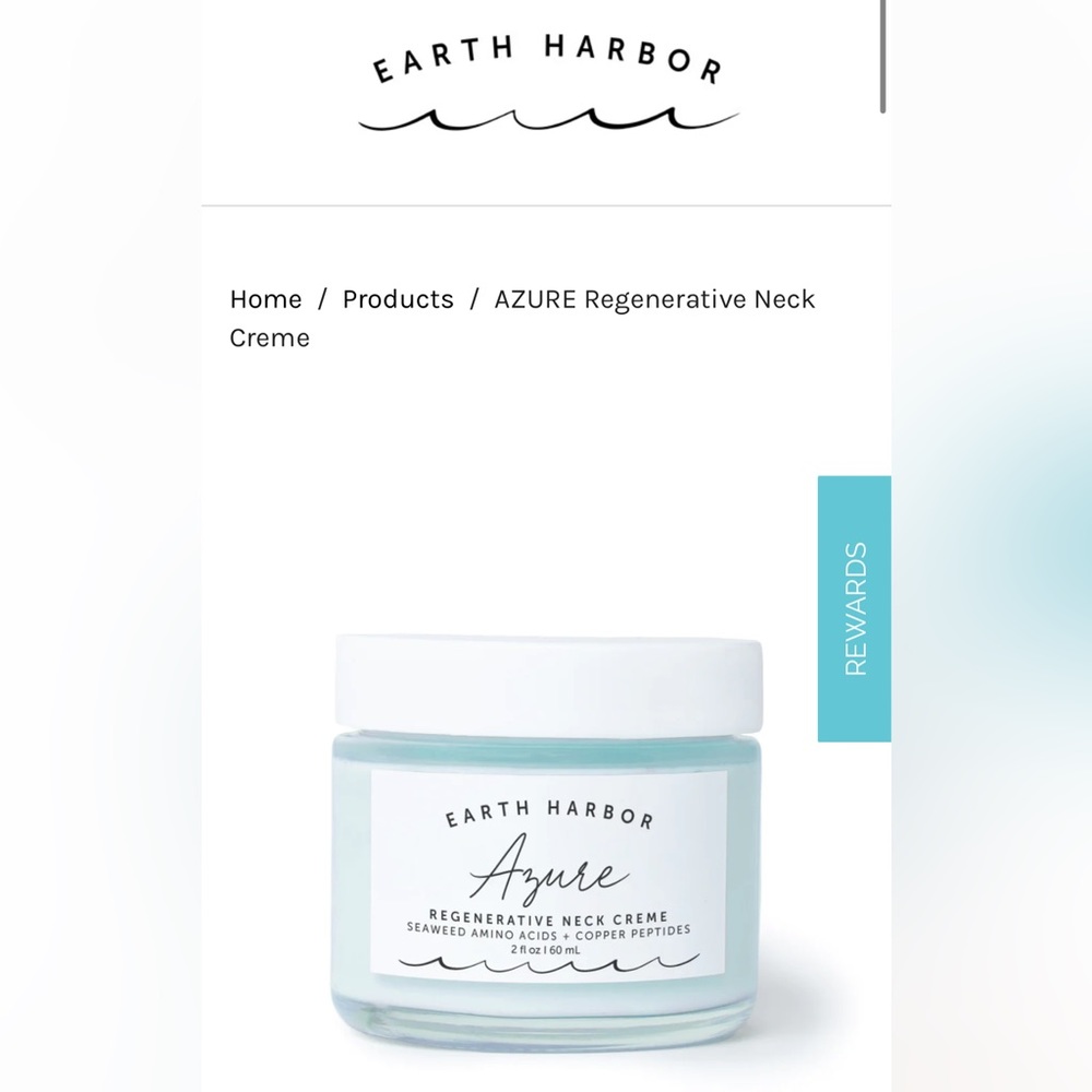 NWT Earth Harbor AZURE Regenerative Neck Crème